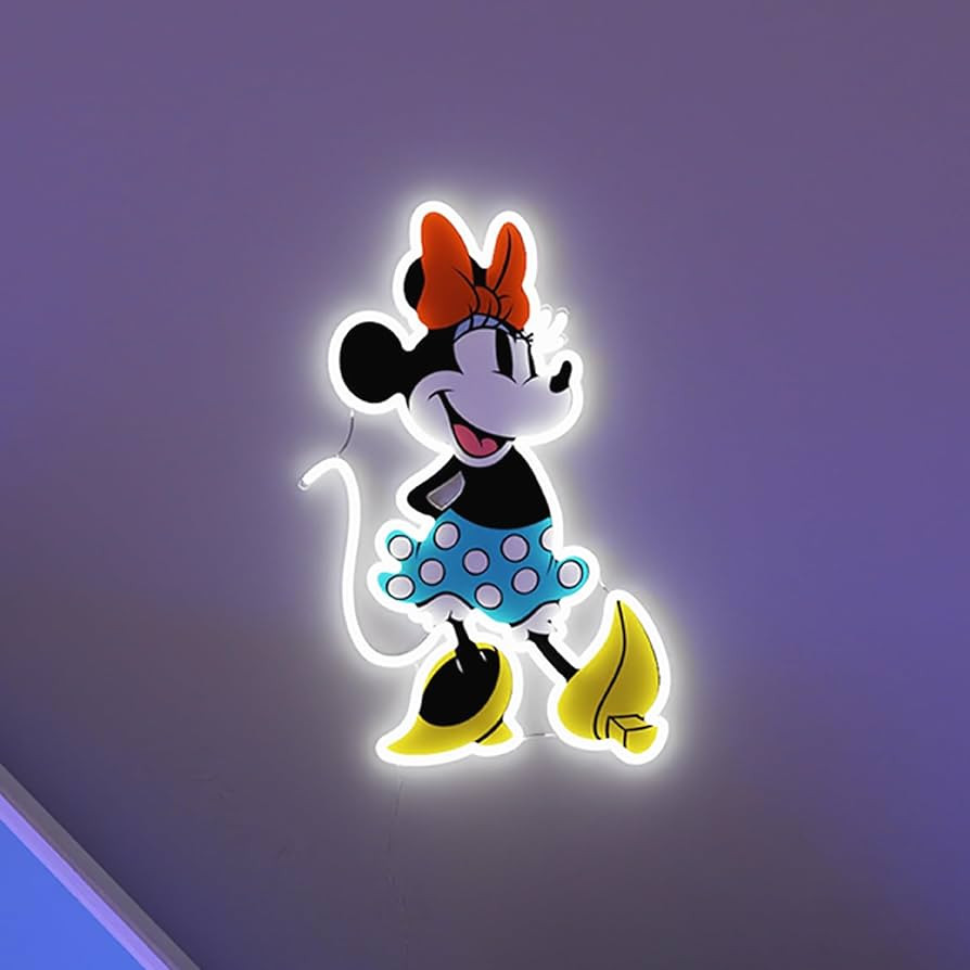 Yellowpop Neon Signs for Wall Decor, Disney Minnie Mouse (Full Body) - Energy Efficient LED Neon ... | Amazon (US)
