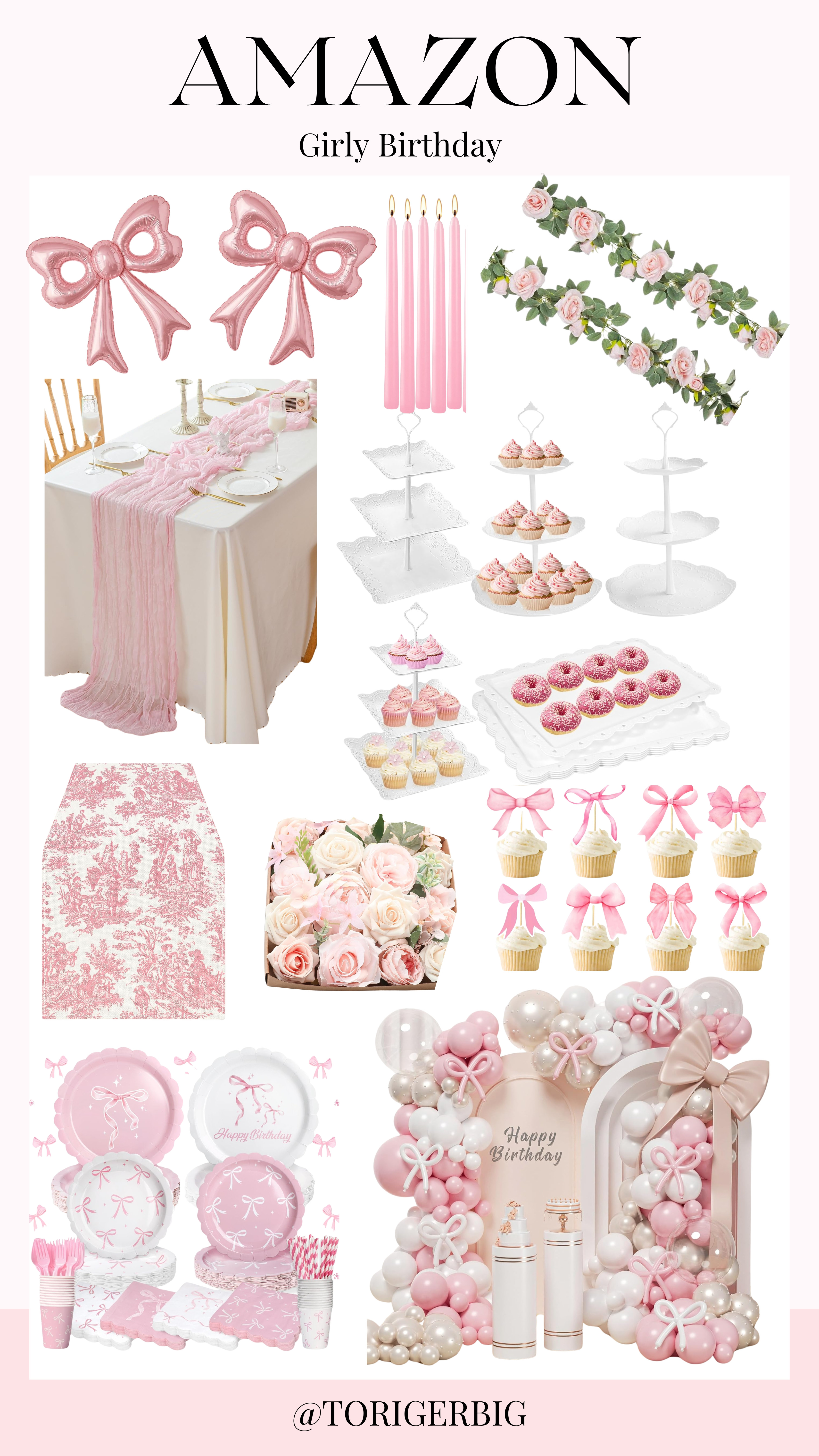 So many cute things on Amazon for your girly birthday party. 

#amazon #birthdayparty #coquette  

 #LTKParties #LTKStyleTip