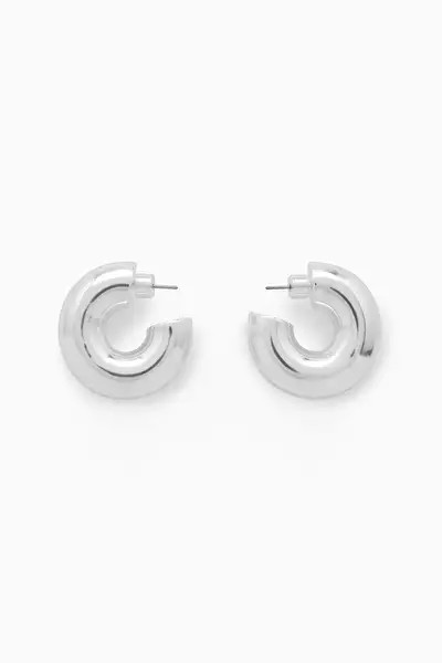 LARGE CHUNKY HOOP EARRINGS - GOLD - COS | COS UK