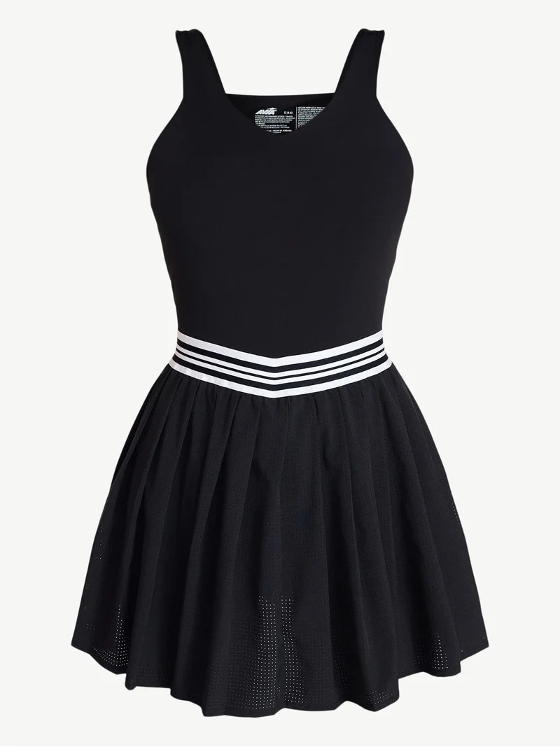 Avia Women's Tennis Dress with Pleated Skort, Sizes XS – XXXL | Walmart (US)