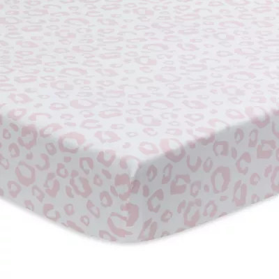 Lambs & Ivy® Signature Separates Leopard Fitted Crib Sheet in Pink | buybuy BABY | buybuy BABY
