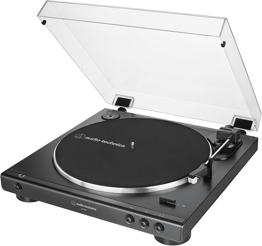 Audio-Technica AT-LP60X-BK Fully Automatic Belt-Drive Stereo Turntable, Black, Hi-Fi, 2 Speed, Du... | Amazon (US)
