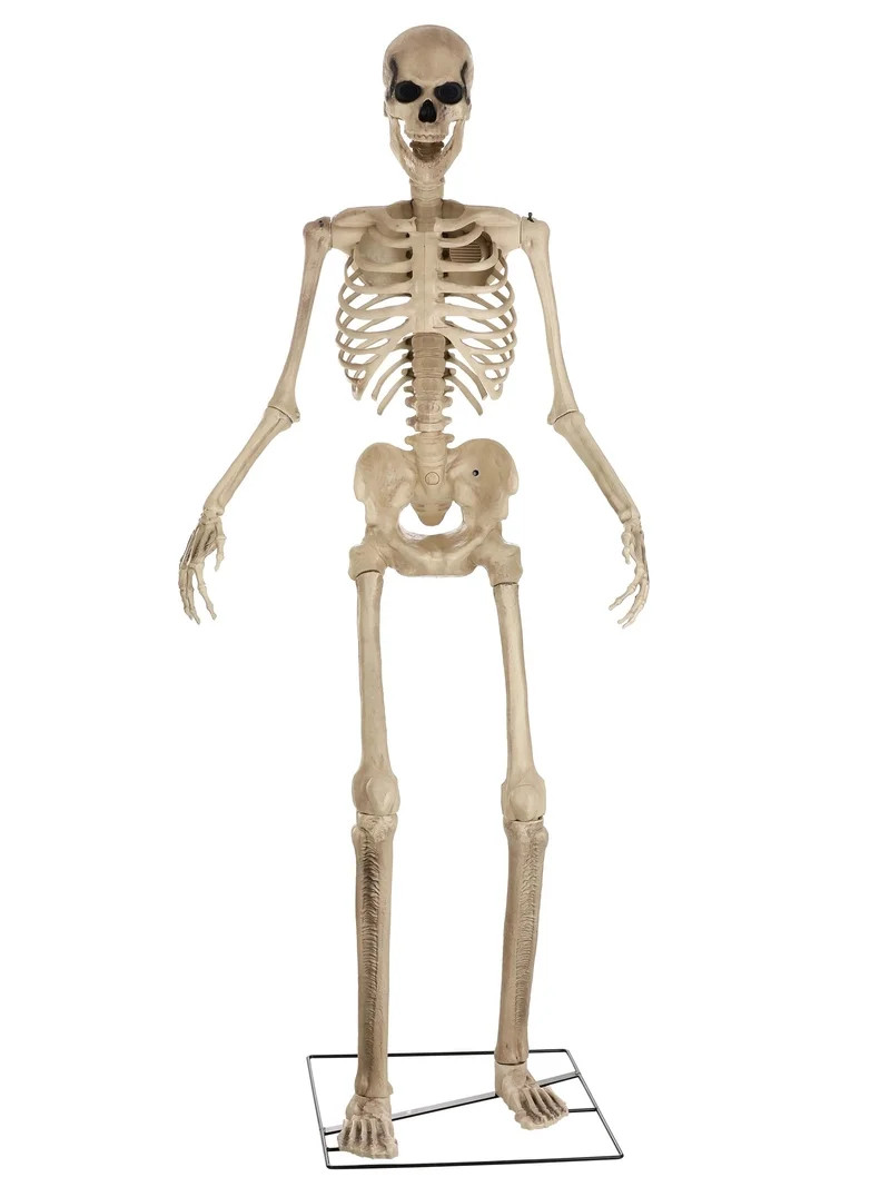 Animated 8 Foot Giant Skeleton Decoration | Walmart (US)