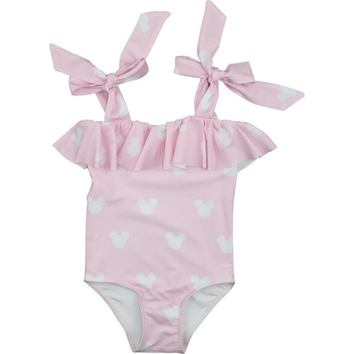 Pink And White Mouse Ears Lycra Swim Suit | Cecil and Lou