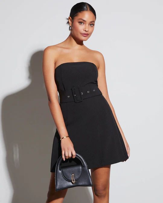 Valla Strapless Belted Mini Dress | VICI Collection