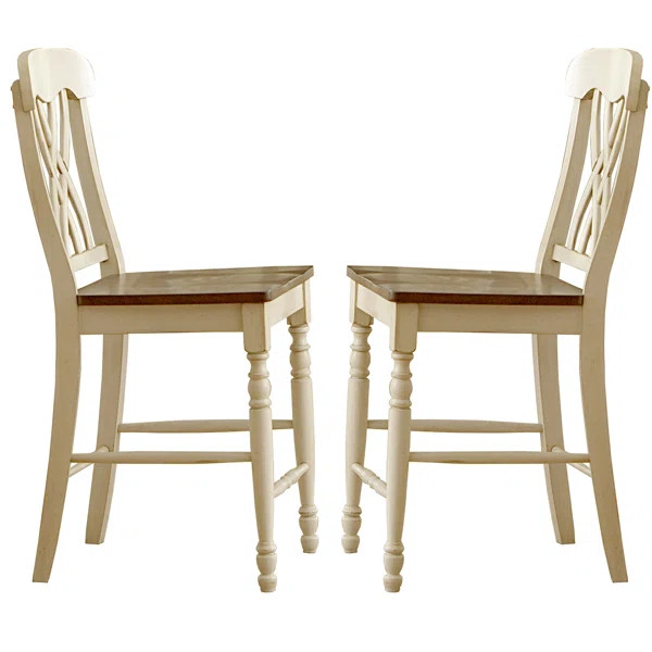 Solid Wood 24" Counter Stool (Set of 2) | Wayfair North America