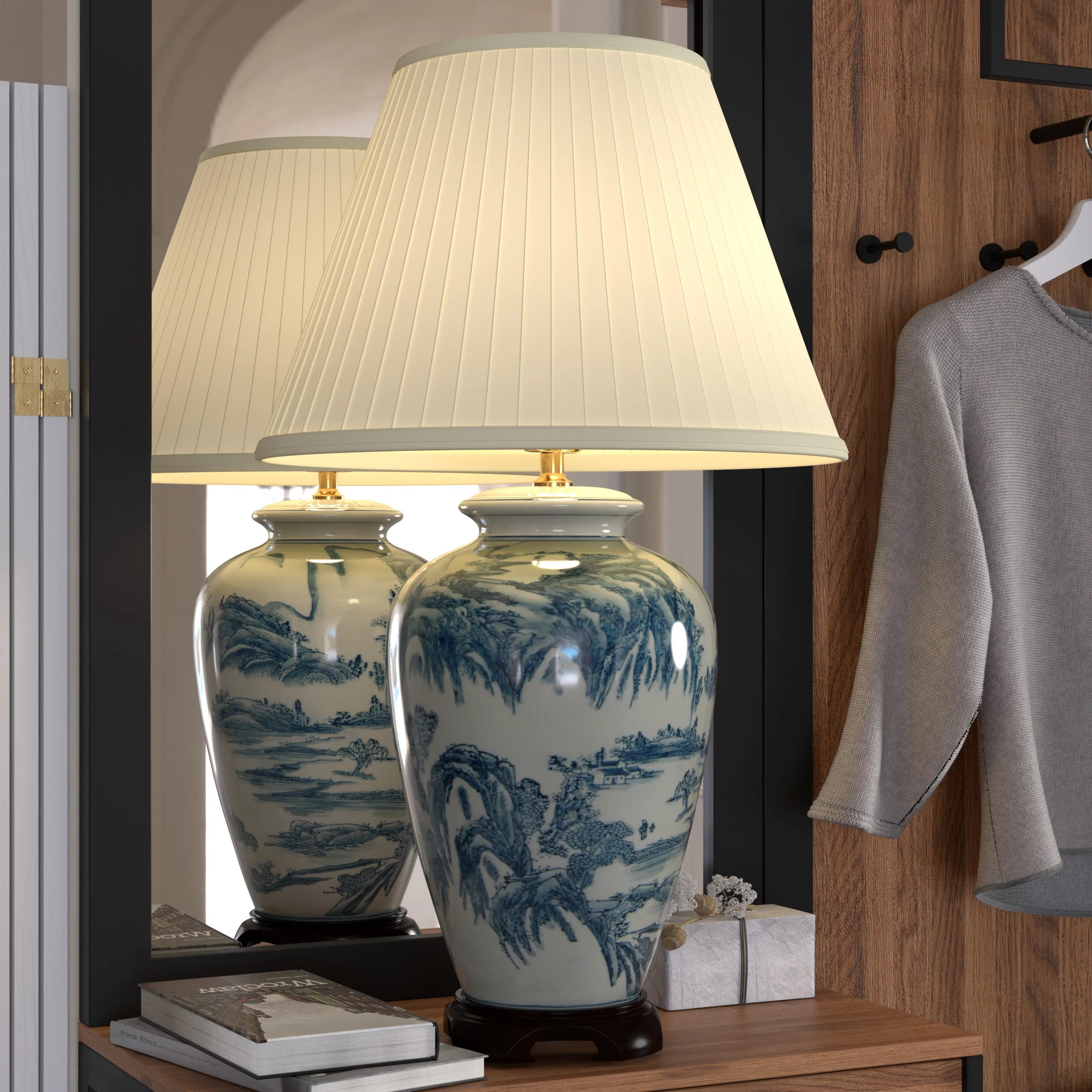 Dhruvika Landscape Oriental 29" Table Lamp | Wayfair North America