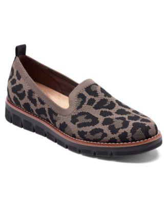 Easy Spirit Women's Valina Knit Easy-On Flat Loafers - Light Gray, Silver | Macy's