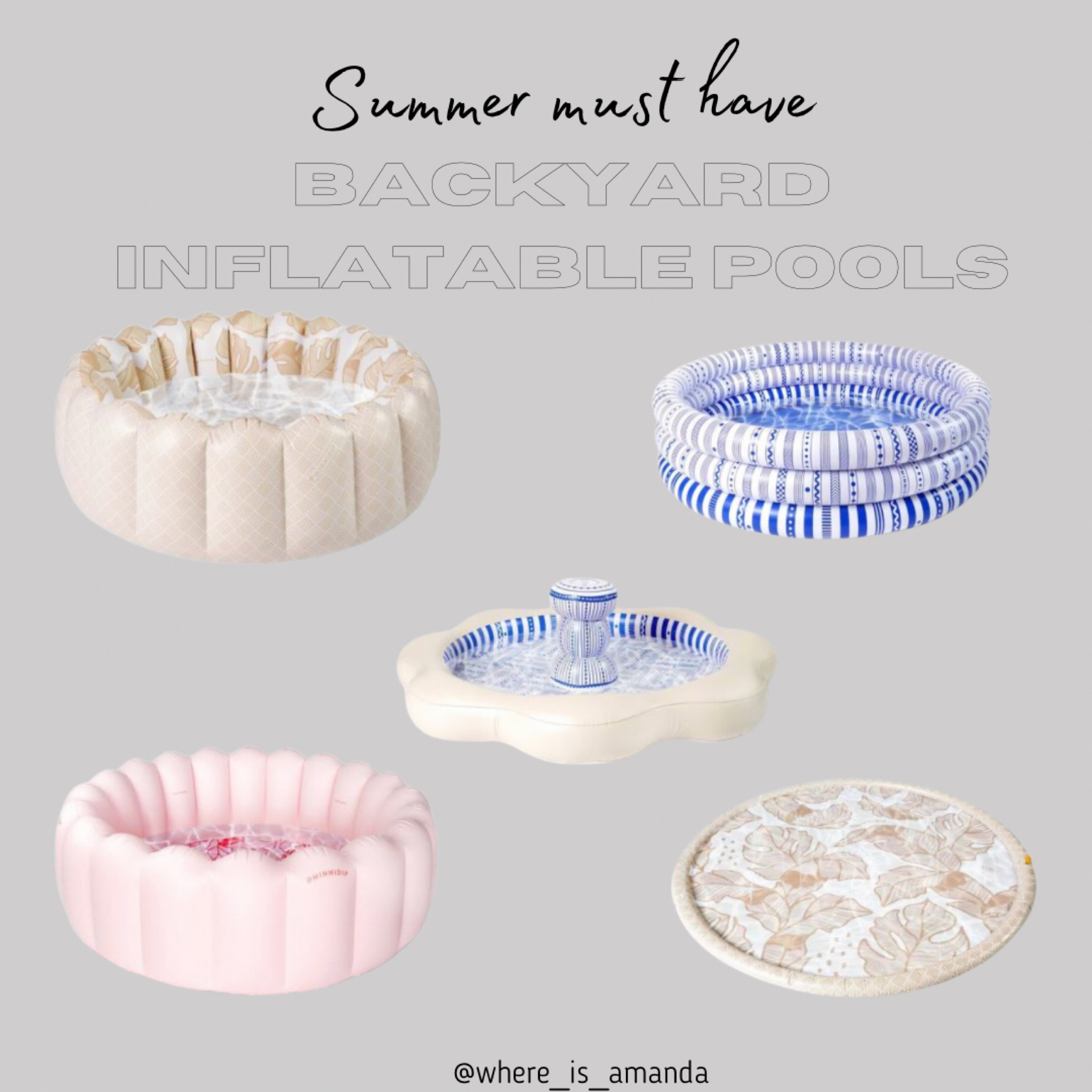 Summer essentials, backyard pool, inflatable pool, backyard fun, toddler play, baby play, kid pool, toddler pool, summer fun

#LTKSeasonal #LTKfamily #LTKkids