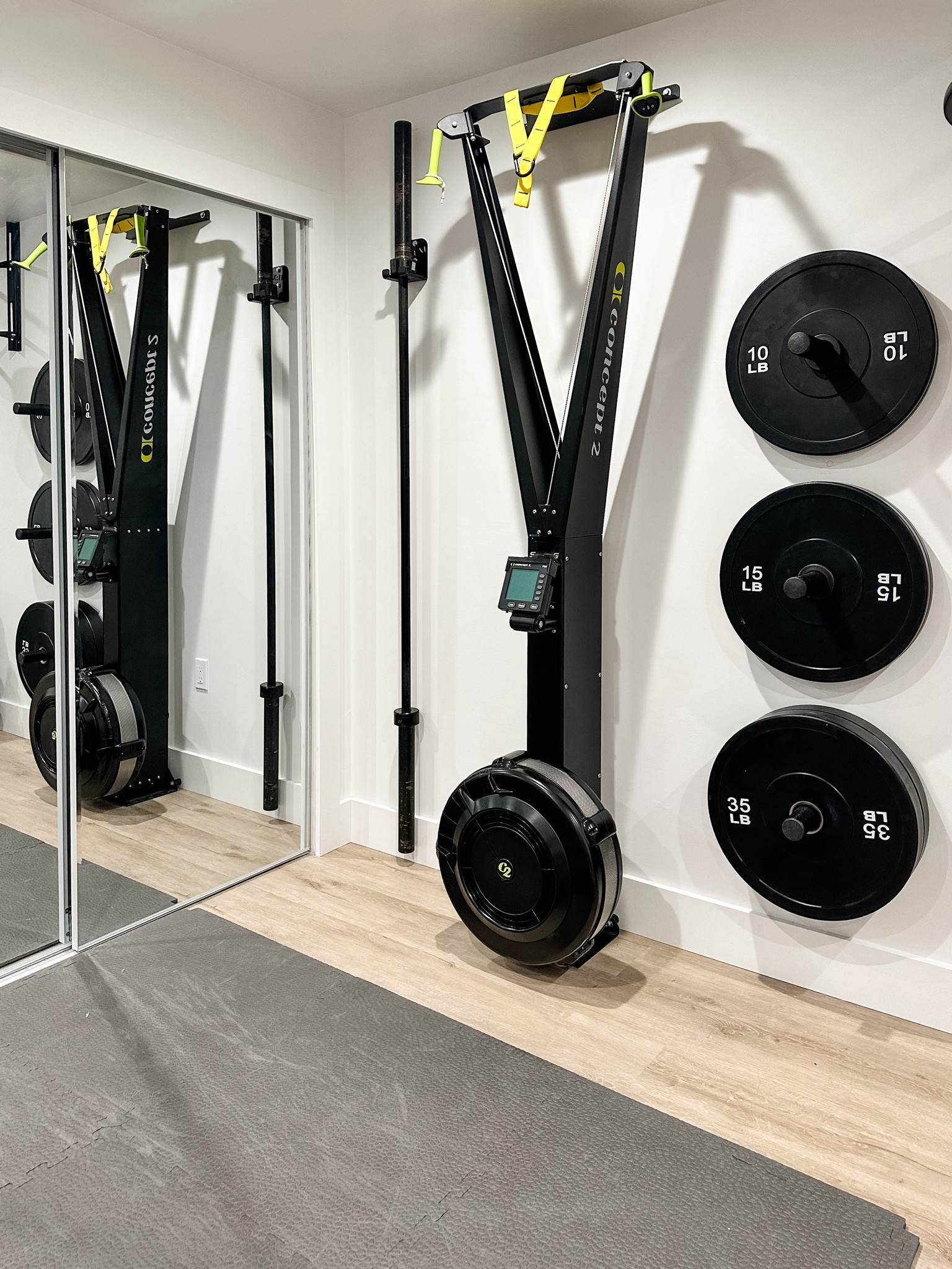 Home Gym | Bowflex | Bike | Stepper | Barbell | Ski Erg | Weights | Plates | Workout

#LTKfitness #LTKhome