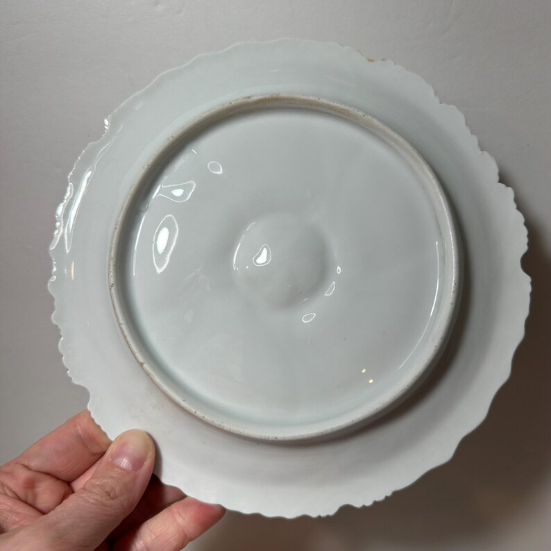 Vintage Floral Ornate White Oyster Plate. Oyster serving dish. Porcelain seafood serving plate. | Etsy (US)