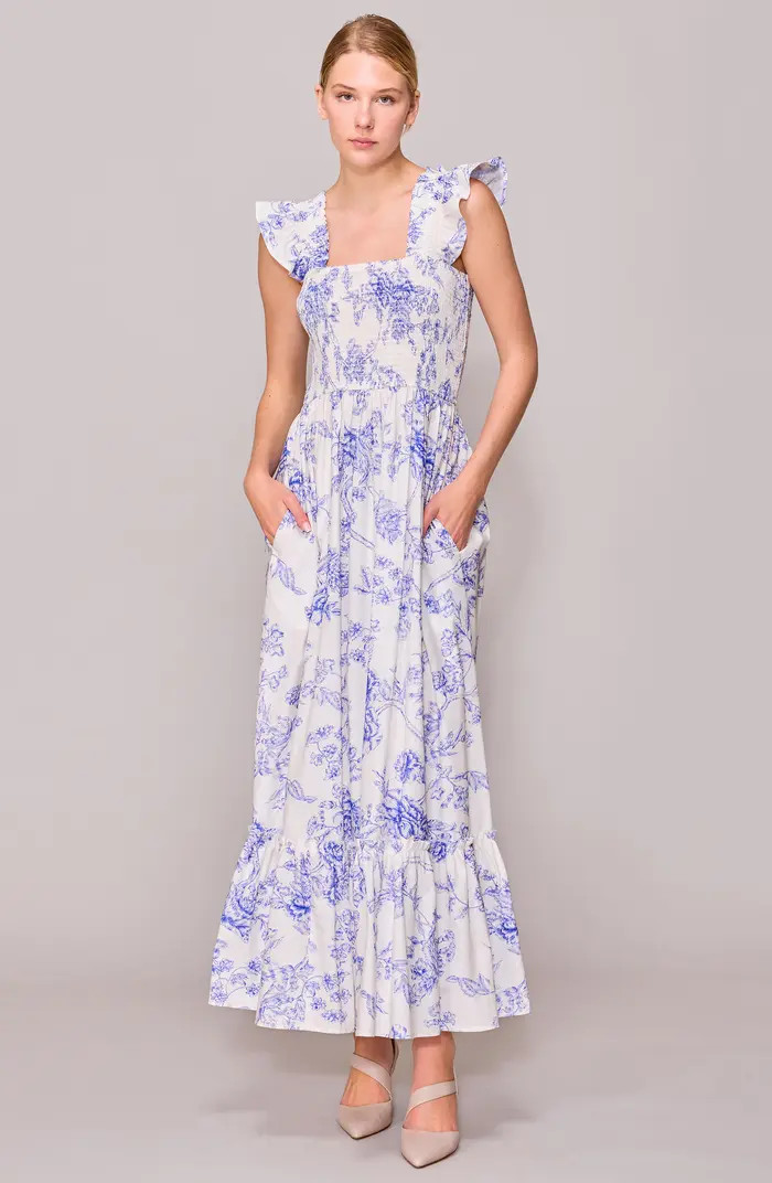 MELLODAY Floral Print Maxi Dress | Nordstrom | Nordstrom