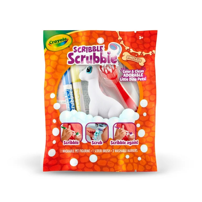 Crayola Scribble Scrubbie Dino Expansion, Easter Basket Stuffers, 1 Ct Animal Toy, Beginner Child | Walmart (US)