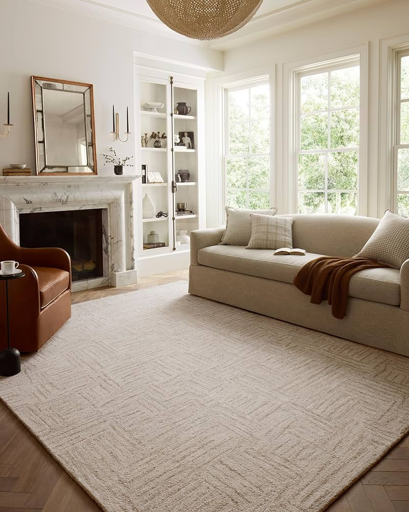 Loloi Chris Loves Julia Polly Collection POL-08 Smoke/Sand 5'-0" x 7'-6" Area Rug | Amazon (US)