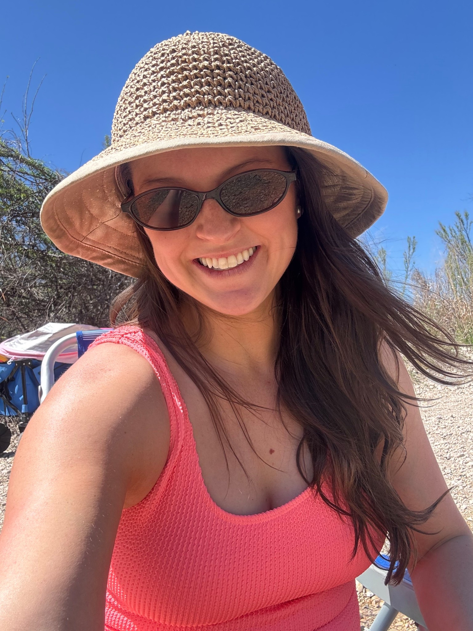 All the accessories you'll need when by the water! This hat is so freaking cute and SPF!! ✨

And no surprise I'm wearing my fav sunglasses that are under $10 that you see me wear literally all the time! 

 #LTKmomlife #LTKSeasonal #LTKSwim