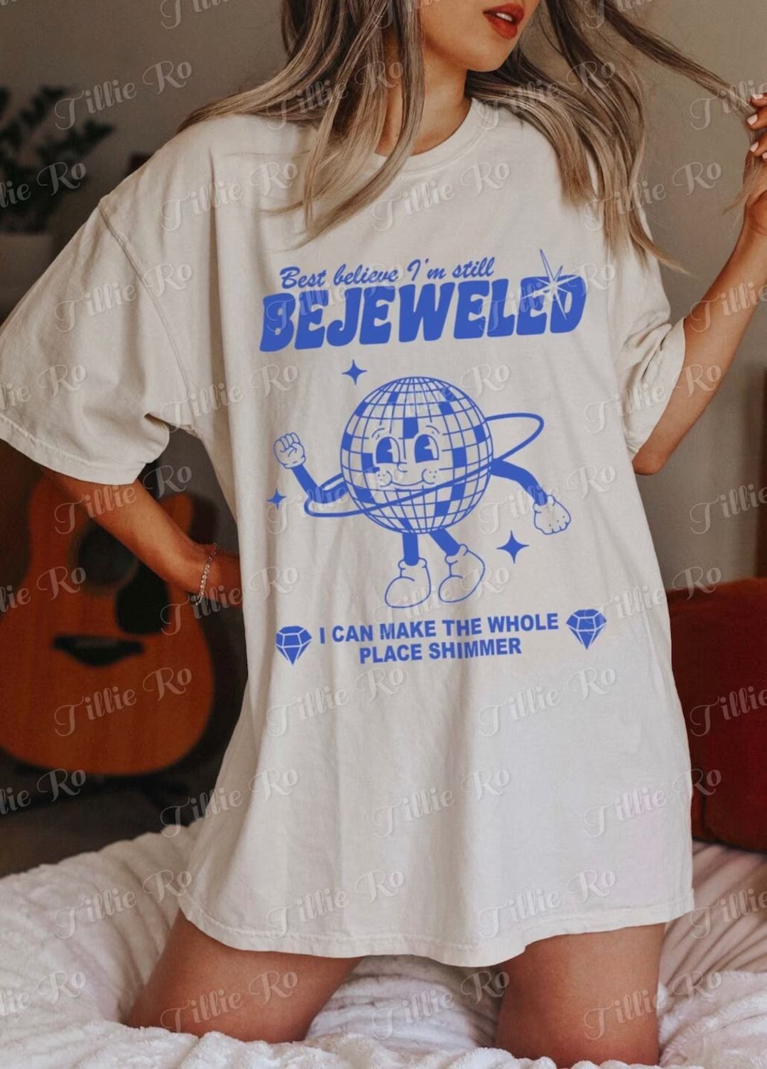 I'm Bejeweled Aesthetic Tee // 100% Cotton Midnights TShirt // Make the Whole Place Shimmer Shirt... | Etsy (US)