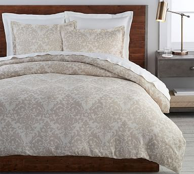 Jacquard Medallion Cotton/Linen Duvet Cover & Shams | Pottery Barn (US)