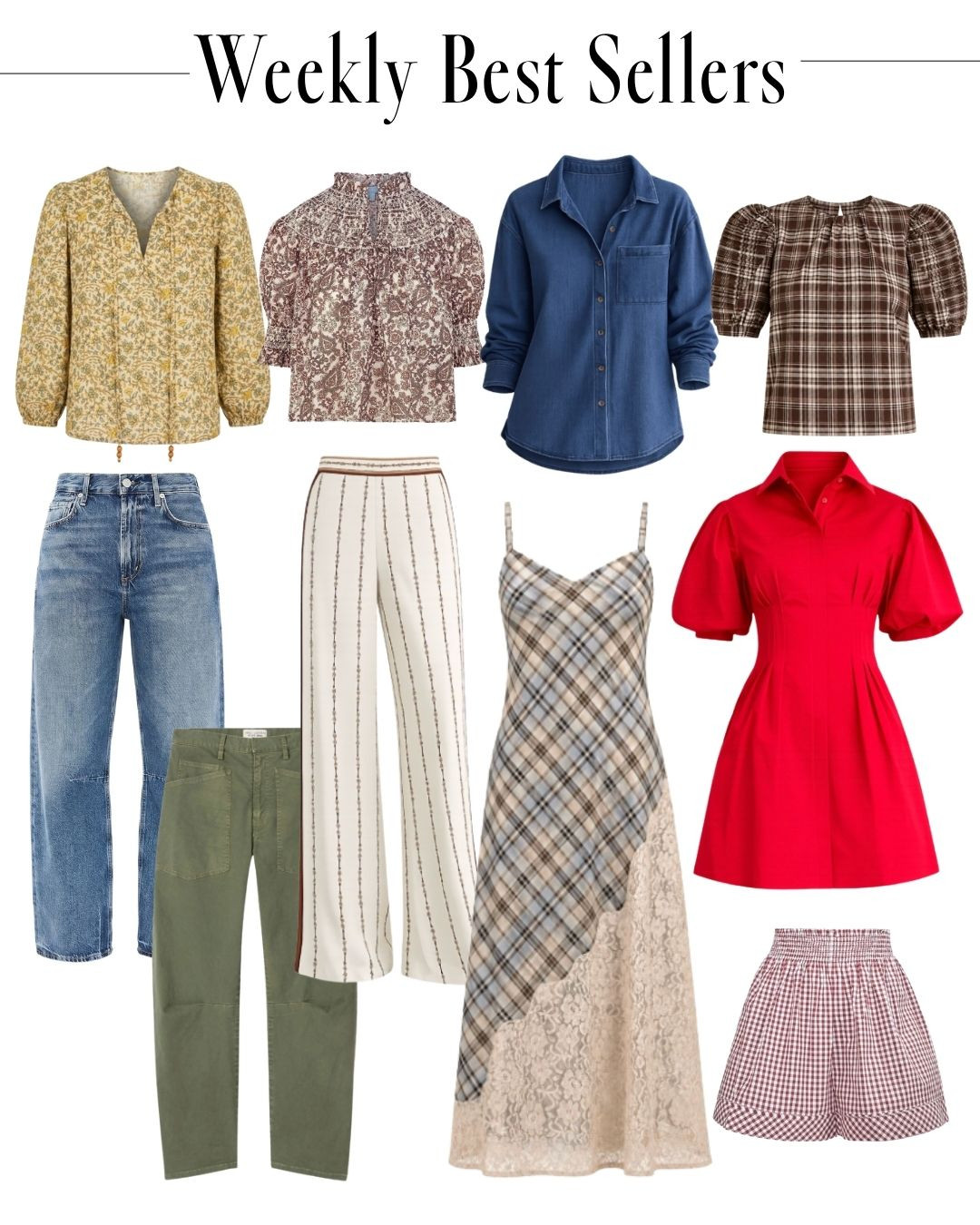 ✨ Weekly Best Sellers are in—and once again, you have great taste.

These are the pieces you loved most this week, from elevated everyday staples to those standout finds that make an outfit feel instantly pulled together. If something caught your eye the first time around, this is your sign to take another look.

Tap to shop this week’s most-loved finds before they’re gone. 🤍✨

#LTKStyle #WeeklyBestSellers #MostLoved #LTKFinds #WardrobeFavorites #EverydayStyle #BestSellers #ShopTheLook 

 #LTKootd #LTKSeasonal #LTKOver40