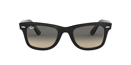 Ray-Ban RB2140 Original Wayfarer Square Sunglasses, Black/Crystal Grey Gradient, 50 mm | Amazon (US)