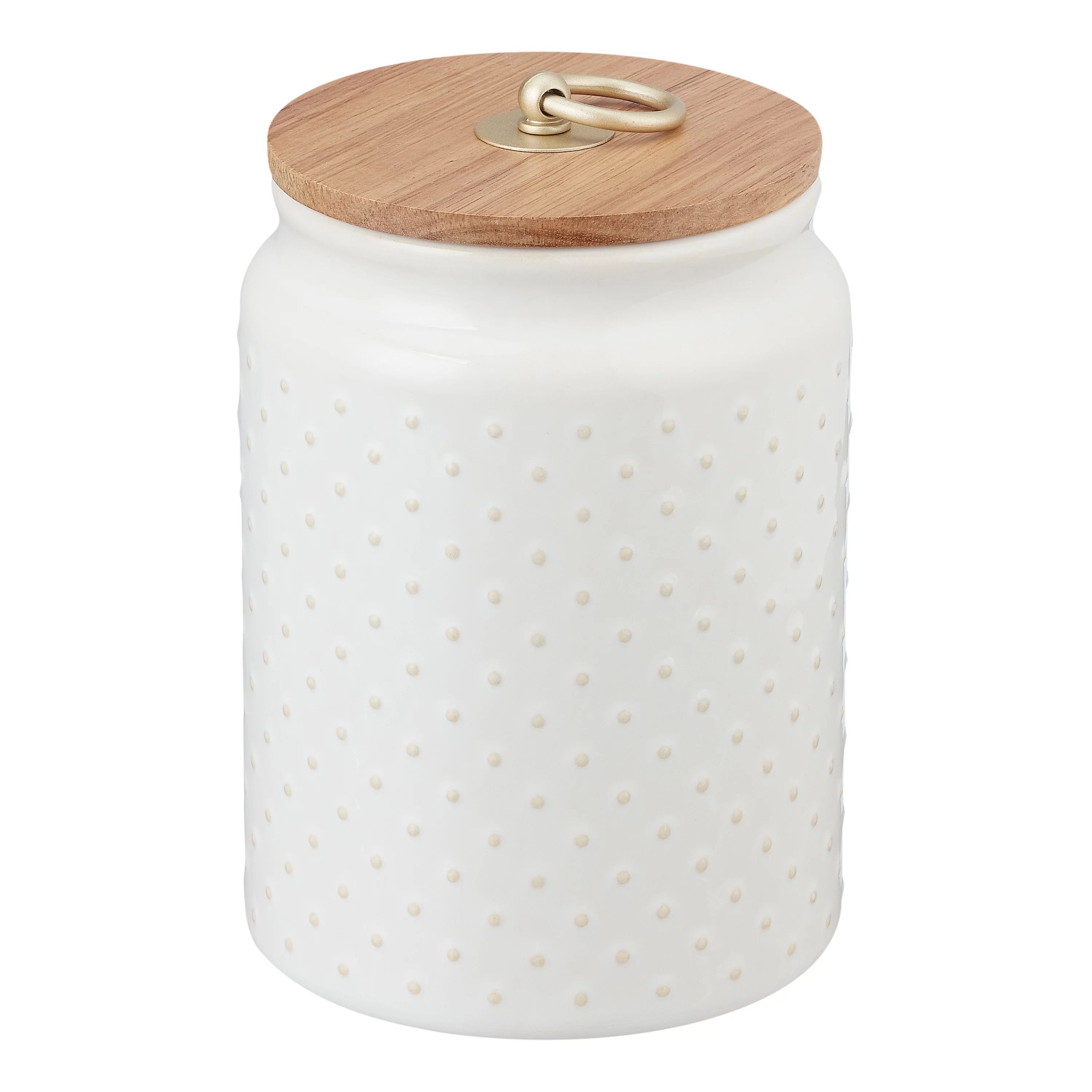 Better Homes & Gardens Ceramic Hobnail Canister Small white , Food Storage Canister. - Walmart.co... | Walmart (US)