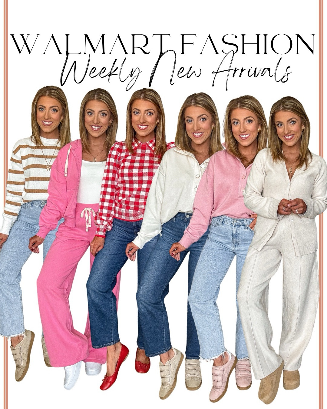 This week’s Walmart new arrivals haul is SO good and full of affordable, everyday pieces you can mix, match, and wear on repeat. From cozy matching sets and cute cardigans to casual denim looks, lounge finds, and easy spring-ready outfits — Walmart is seriously delivering right now.

Think:
• Comfortable matching sets perfect for errands, travel, or lounging
• Lightweight sweaters & cardigans that layer beautifully
• Everyday denim that fits well and looks way more expensive
• Casual tops, pullovers, and comfy basics you’ll reach for nonstop
• Easy outfits you can dress up or down for real life, mom life, and busy days

Everything is budget-friendly, size-inclusive, and gives that effortless, put-together vibe without spending a fortune. These are the kinds of pieces that sell out fast, so I linked everything for easy shopping in LTK 🤍

If you love Walmart fashion finds, affordable outfits, and new arrivals that actually work for everyday life — this haul is for you.

#WalmartFashion #WalmartNewArrivals #WalmartHaul #AffordableFashion #EverydayOutfits #CasualStyle #SpringFashion #BudgetFriendlyStyle #LTKFinds #WalmartStyle #MomStyle #ComfyFashion