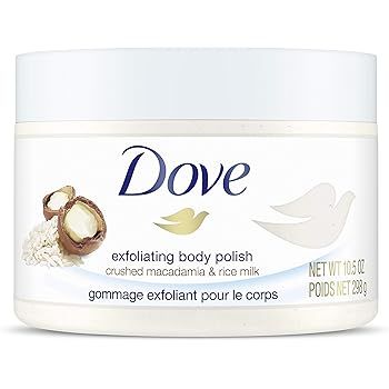 Dove Exfoliating Body Scrub To Help Revive Dry, Dull Skin Macadamia & Rice Milk Polishes and Nour... | Amazon (US)