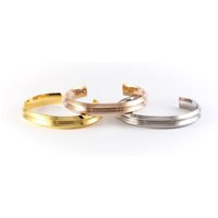 GROOVED Bracelet Cuff Set of 3, Stainless Steel or Brass, Wedding Bridesmaid Gift Set | Etsy (US)