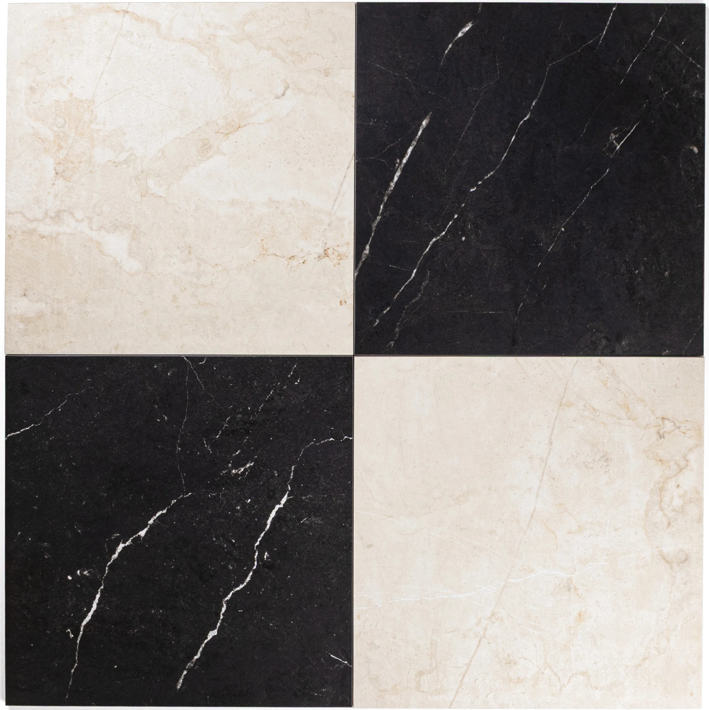 Palazzo Checkerboard 12 in. x 12 in. Porcelain Marble-Look Floor And Wall Tile (11.62 Sq. Ft. / C... | Wayfair North America