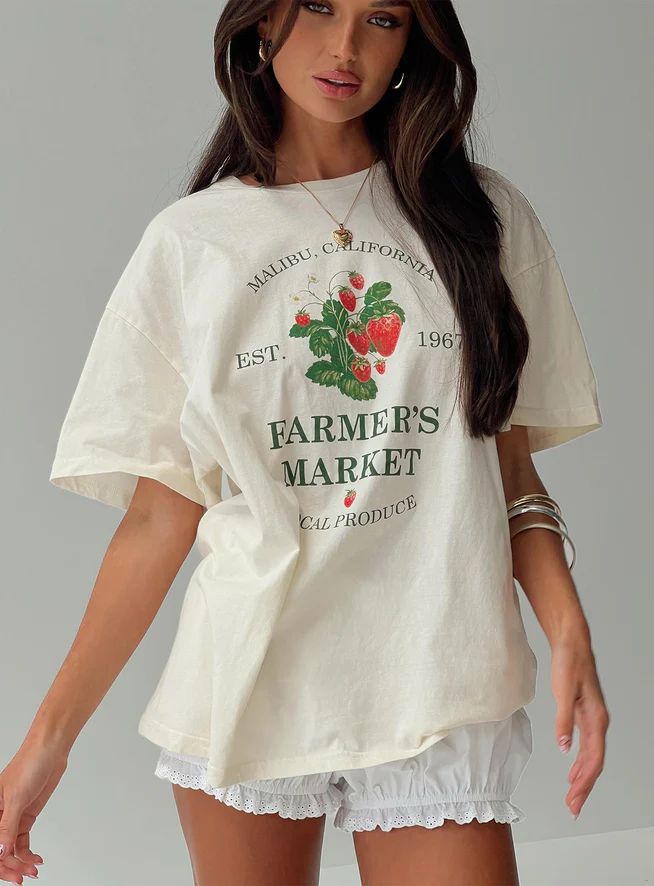 Local Produce Tee White | Princess Polly US