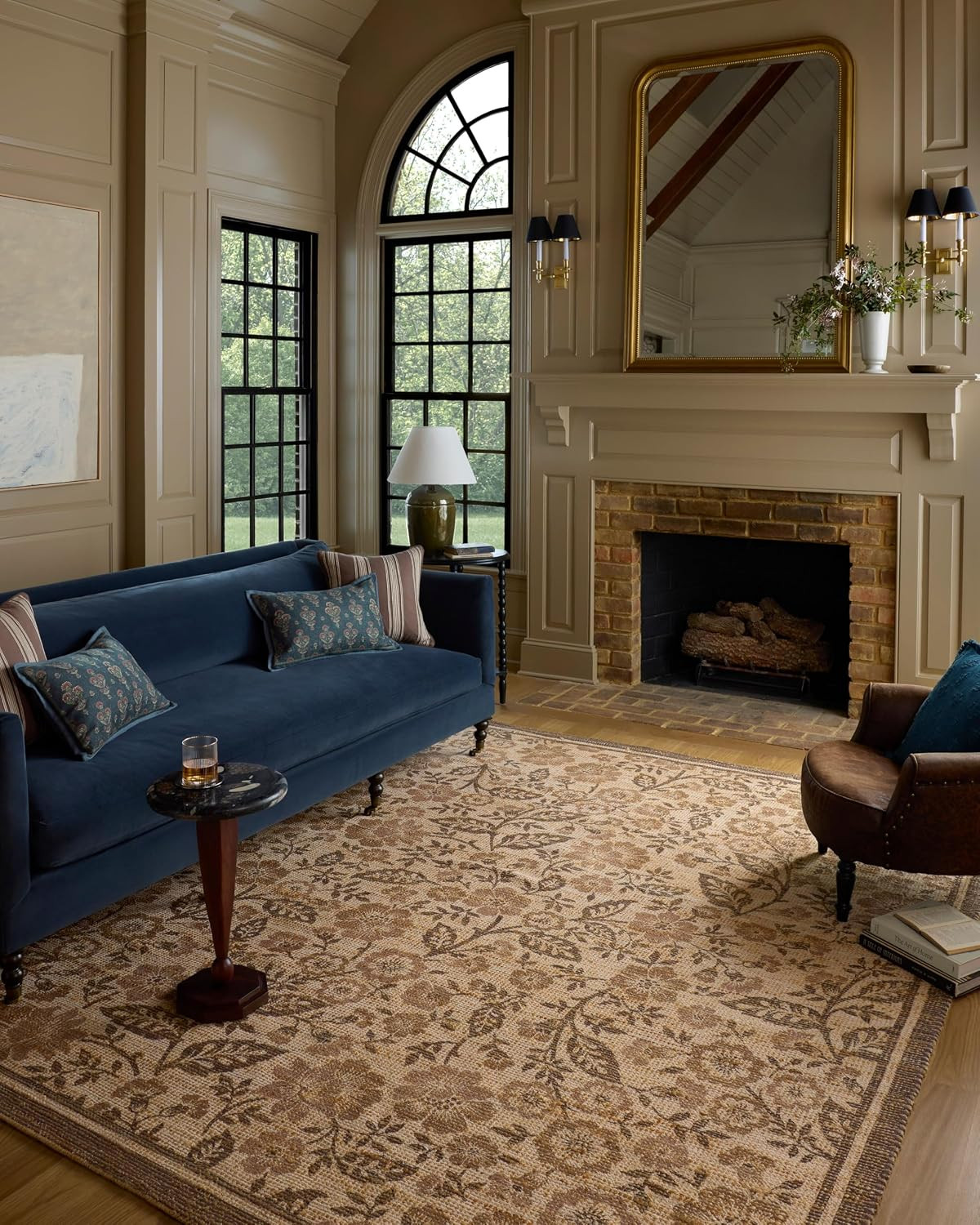 Loloi Chris Loves Julia Rue Bark/Mocha 3'-6" x 5'-6" Accent Rug | Amazon (US)