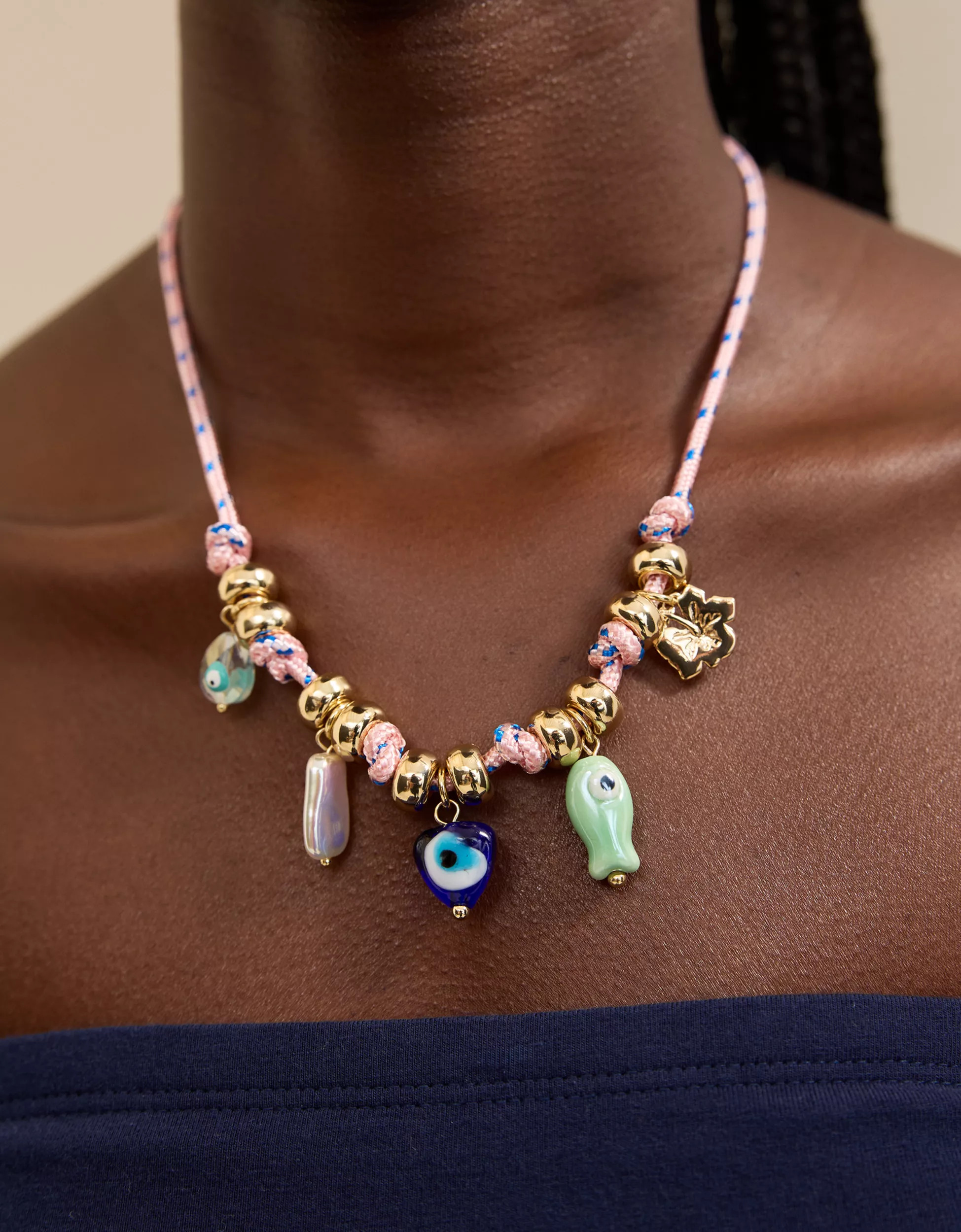 Aerie Cord Charm Necklace | Aerie