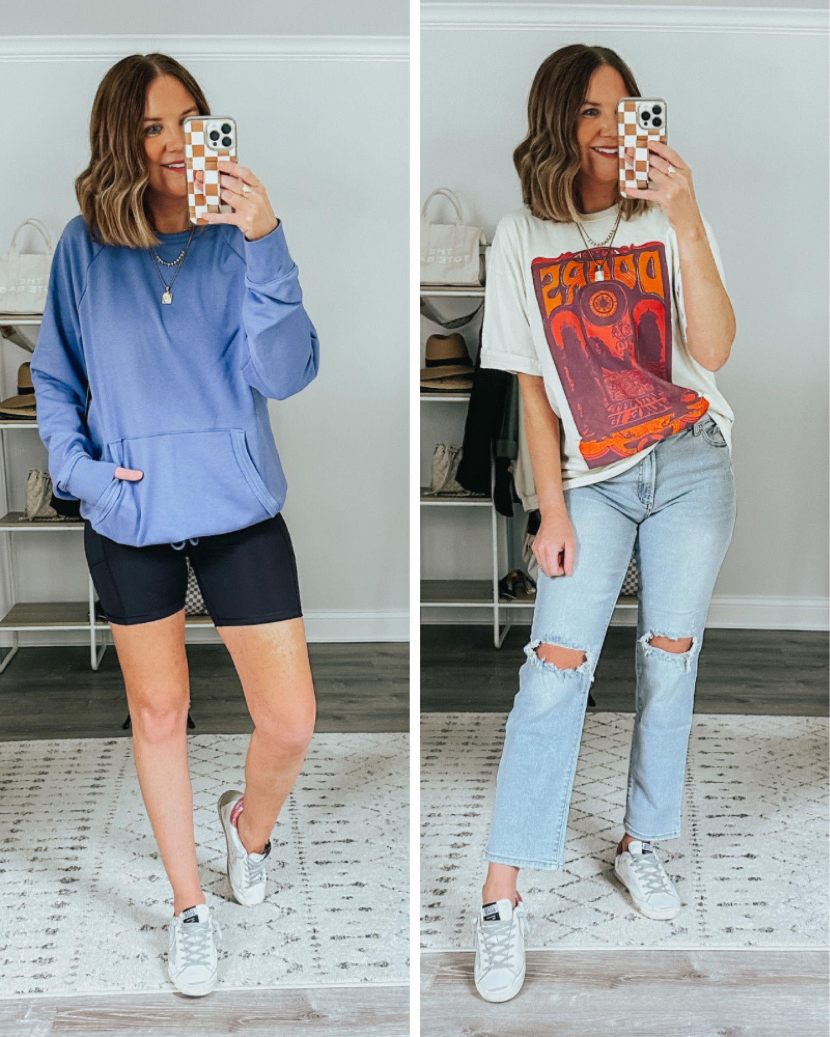 $22 sweatshirt men’s large 
$10 bike shorts TTS
$15 graphic tee men’s medium 
$15 straight leg jeans TTS 
Athleisure, summer outfit, weekend outfit, trendy sneakers

#LTKunder50 #LTKFind #LTKstyletip