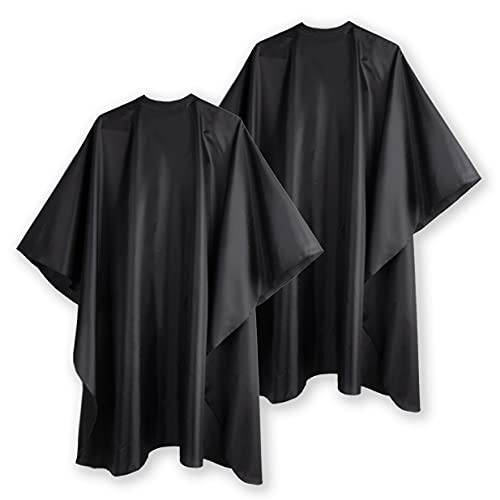 Delkinz Barber Cape with Adjustable Snap Closure waterproof Hair Cutting Salon Cape for Unisex, Perfect for Hairstylists (Pack of 2) | Amazon (US)