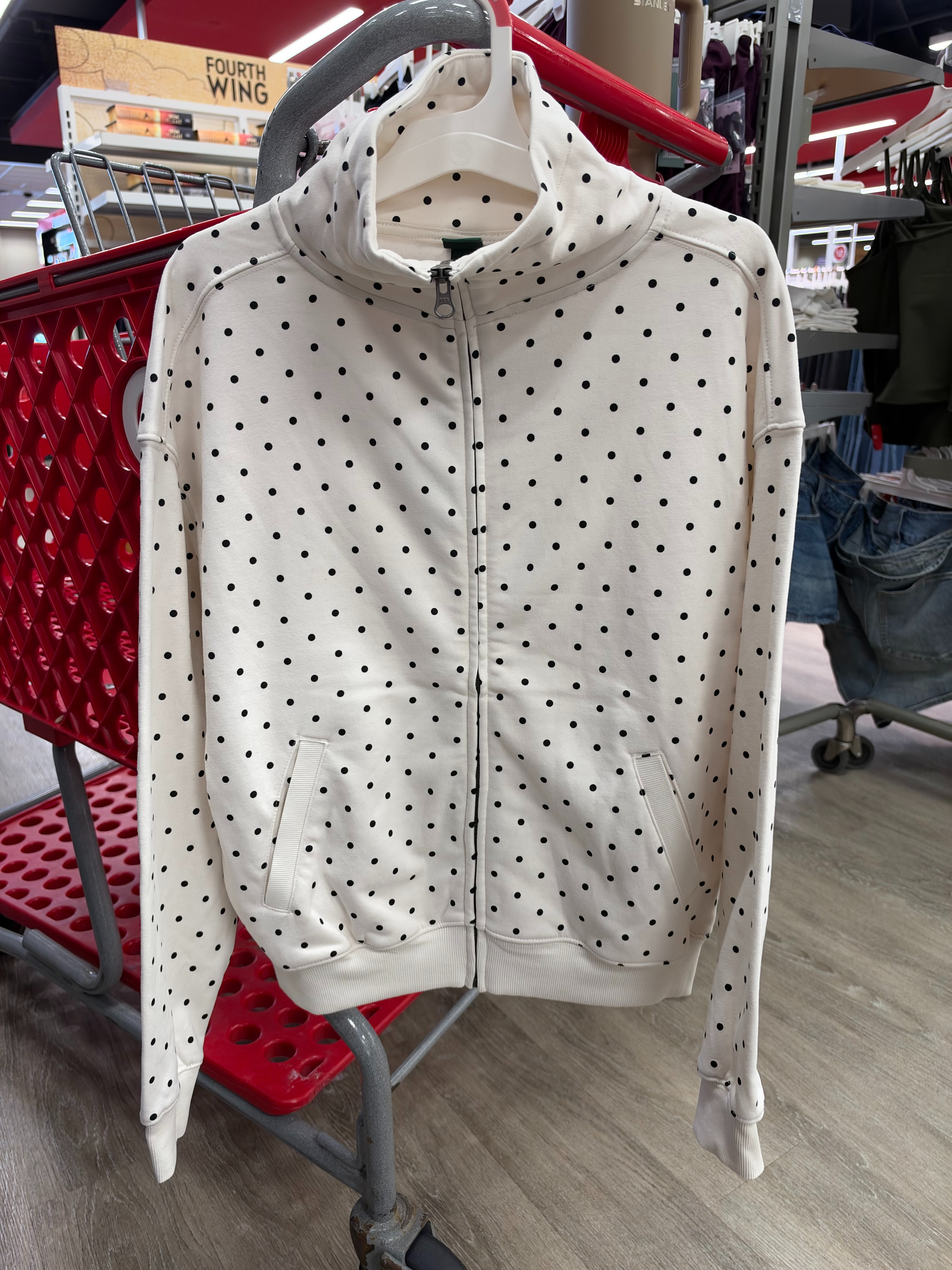Polka dots are having such a moment and this Wild Fable mock neck zip up is SO cute! The neutral black + cream combo makes it such an easy everyday layer for fall.

Such a good Target fashion find to throw on with leggings or jeans. Shop it here! fall outfits women over 50, fall wedding guest dresses, fall dresses, wedding guest dress summer, date night outfits, fall fashion hauls, halloween decorations, fall decor, fall shoes, country concert outfits 

 #LTKootd #LTKSeasonal #LTKSaleAlert