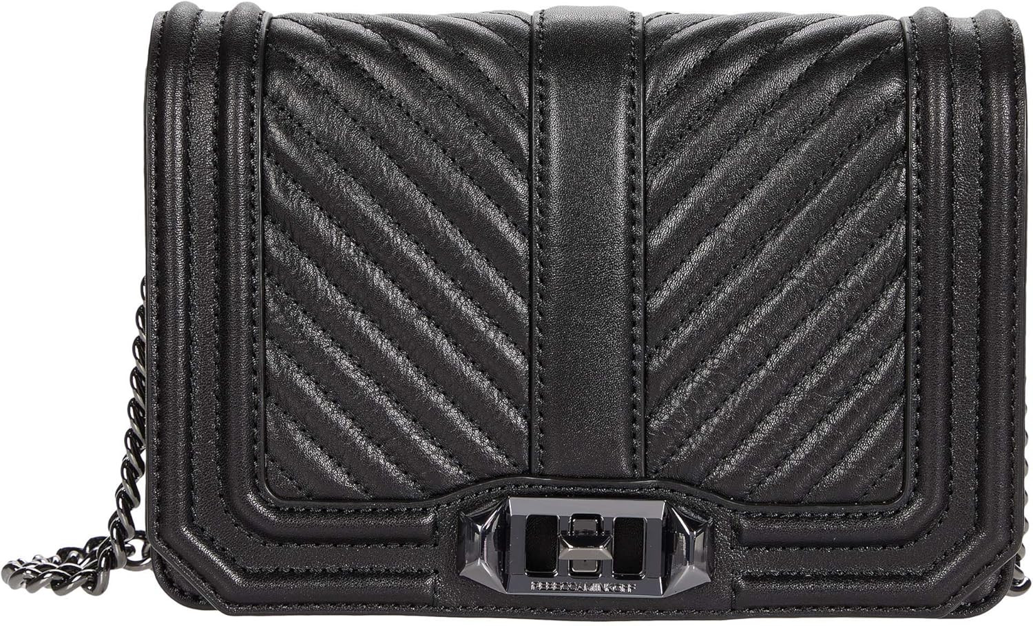 Rebecca Minkoff Women's Chevron Quilted Small Love Cross Body Bag | Amazon (US)