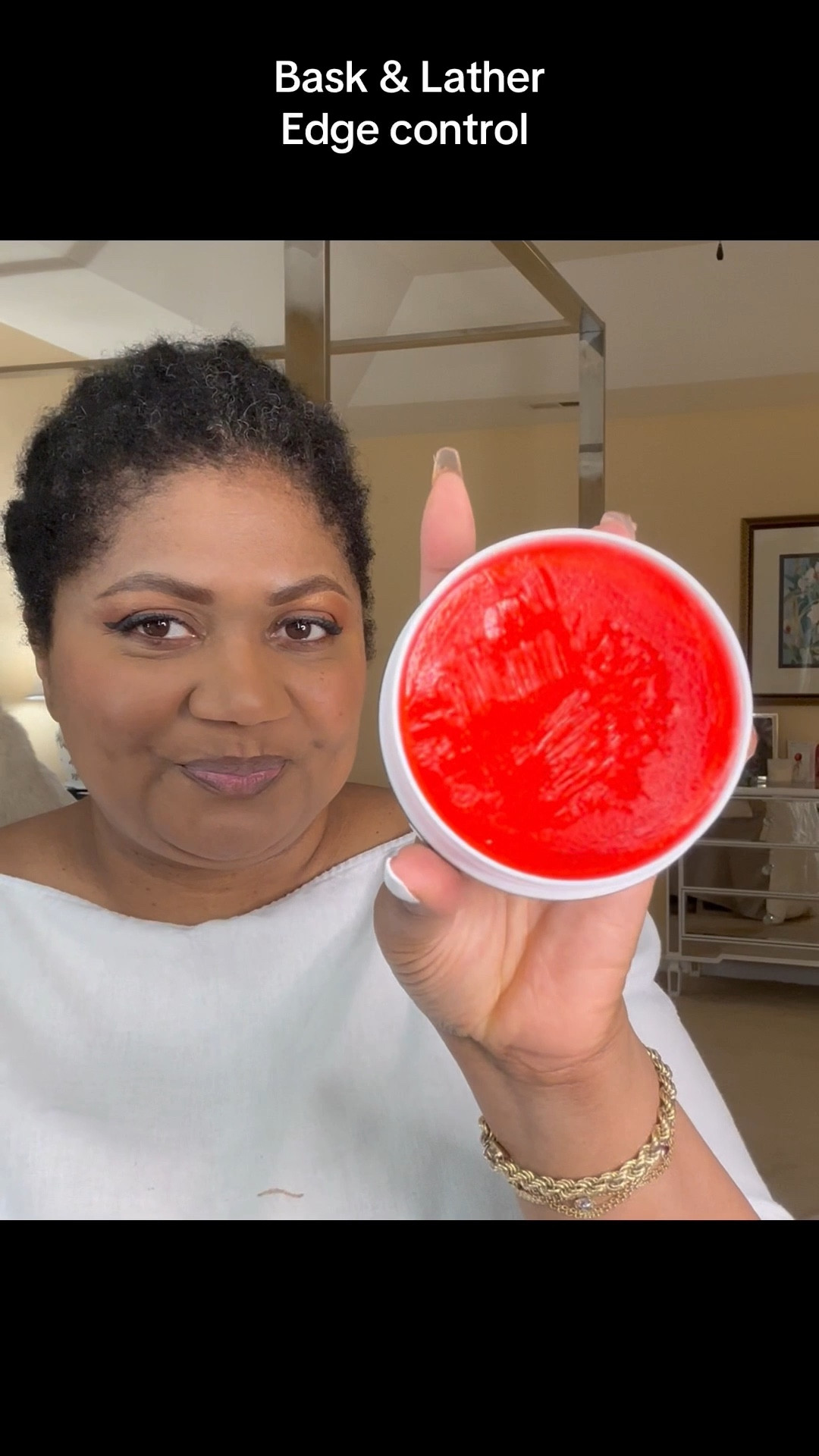 This is the STRONG Edge Control you need for 4b/4c hair! It lasts all day!!!! Dries quickly in place and will not move! Great for natural or relaxed hair or stubborn grey hairs 😅 from Bask & Lather a black owned business 

#LTKStyleTip #LTKSaleAlert #LTKBeauty