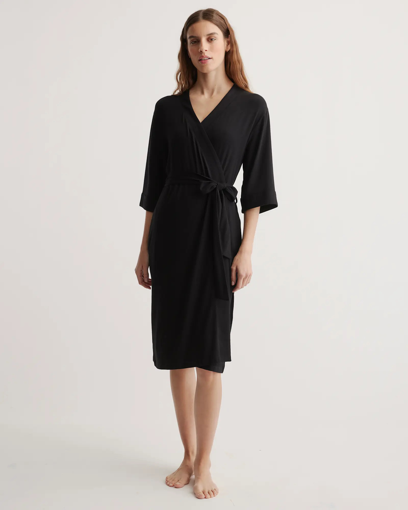 Organic Bamboo Jersey Robe | Quince