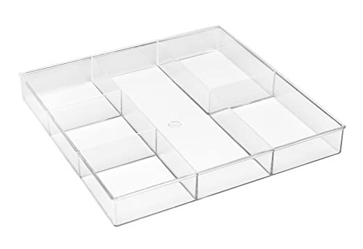 Amazon.com: Whitmor 6-Section Clear Drawer Organizer : Home & Kitchen | Amazon (US)