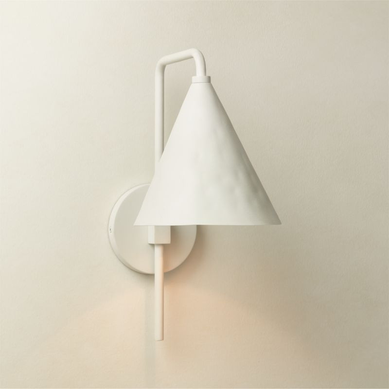 Lani White Wall Sconce + Reviews | CB2 | CB2