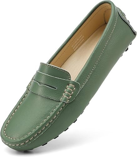 Artisure Women's Classic Genuine Leather Penny Loafers Driving Moccasins Casual Slip On Boat Shoe... | Amazon (US)