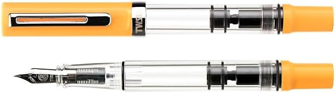 TWSBI TWC10032 Fountain Pen, Eco T Saffron CT, Suction Type, Fine Point F | Amazon (US)