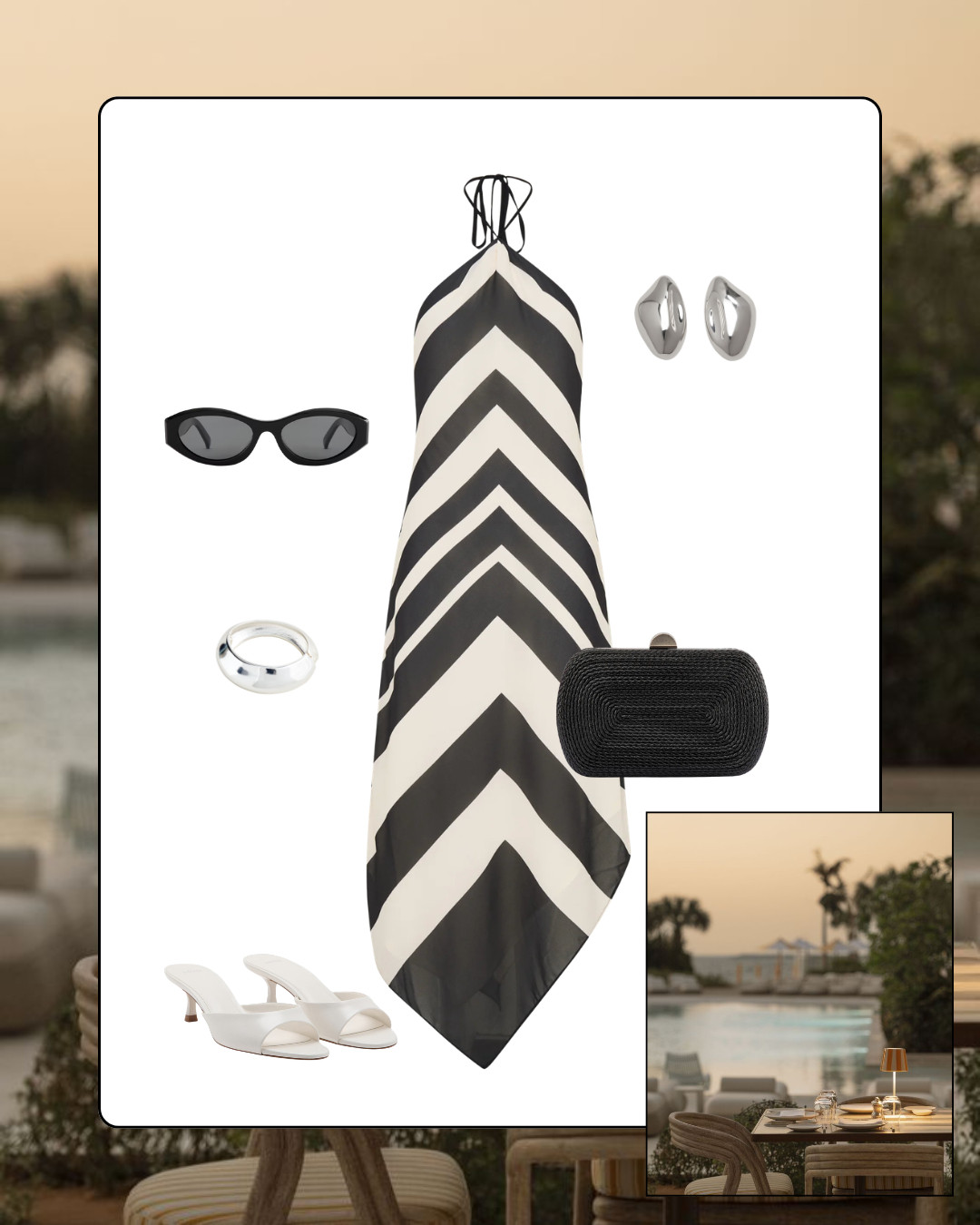 So chic and sleek!! Perfect for a vacation evening. 

 #LTKgrwm #LTKootd #LTKOver40