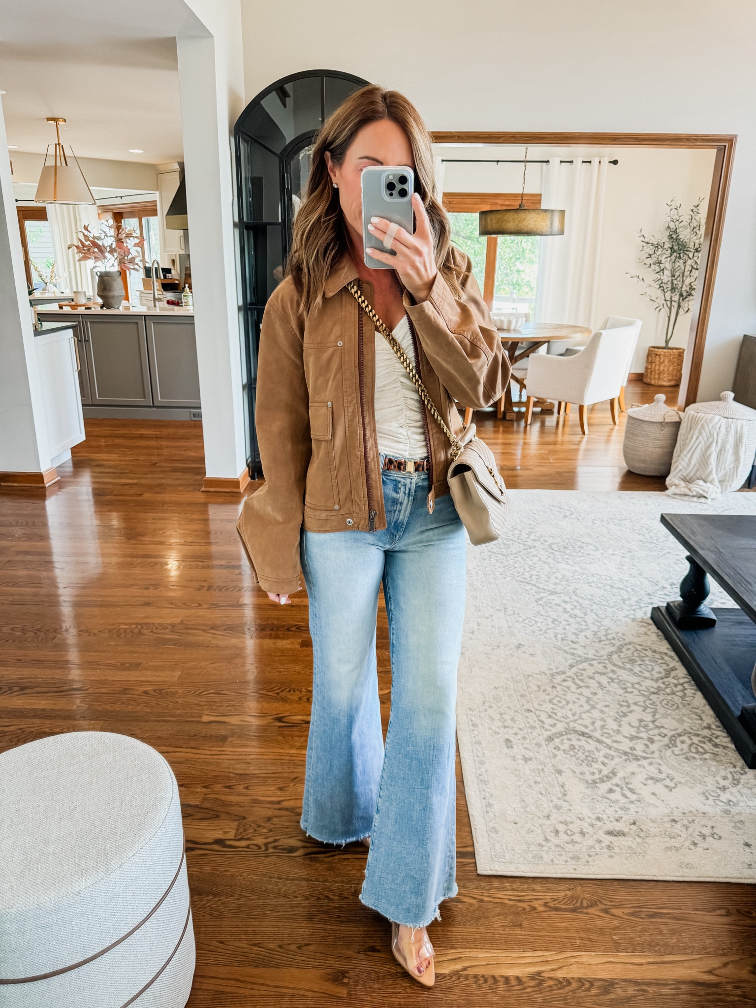 Slightly oversized suede jacket
XS 
Fall layering. Trending 

#LTKSeasonal #LTKOver40