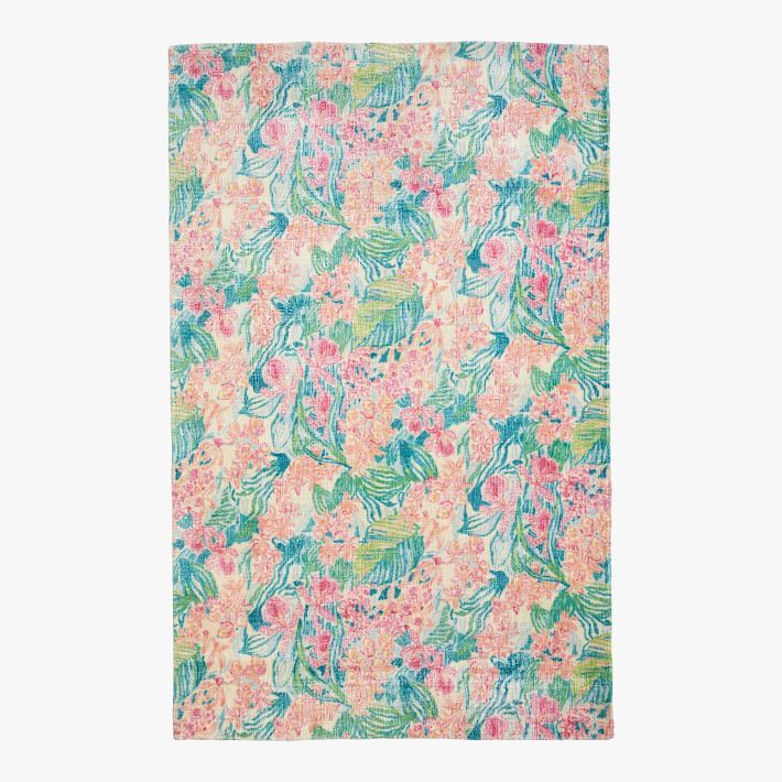 Lilly Pulitzer Orchid Rug | Pottery Barn Teen