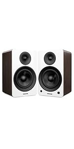 Fluance Ai41 Powered 2-Way 2.0 Stereo Bookshelf Speakers with 5" Drivers, 90W Amplifier for Turnt... | Amazon (US)