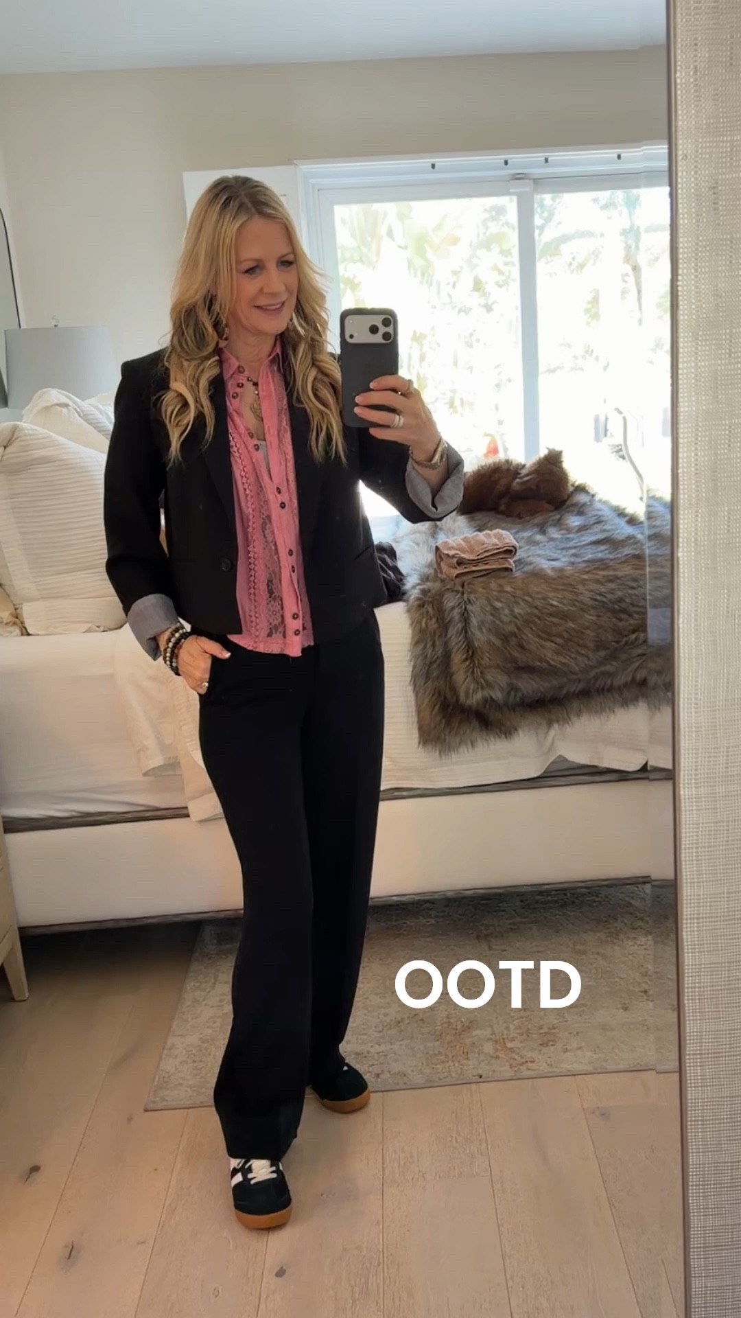OOTD - Suiting Day 😊🖤💗

#LTKOver40 #LTKWorkwear