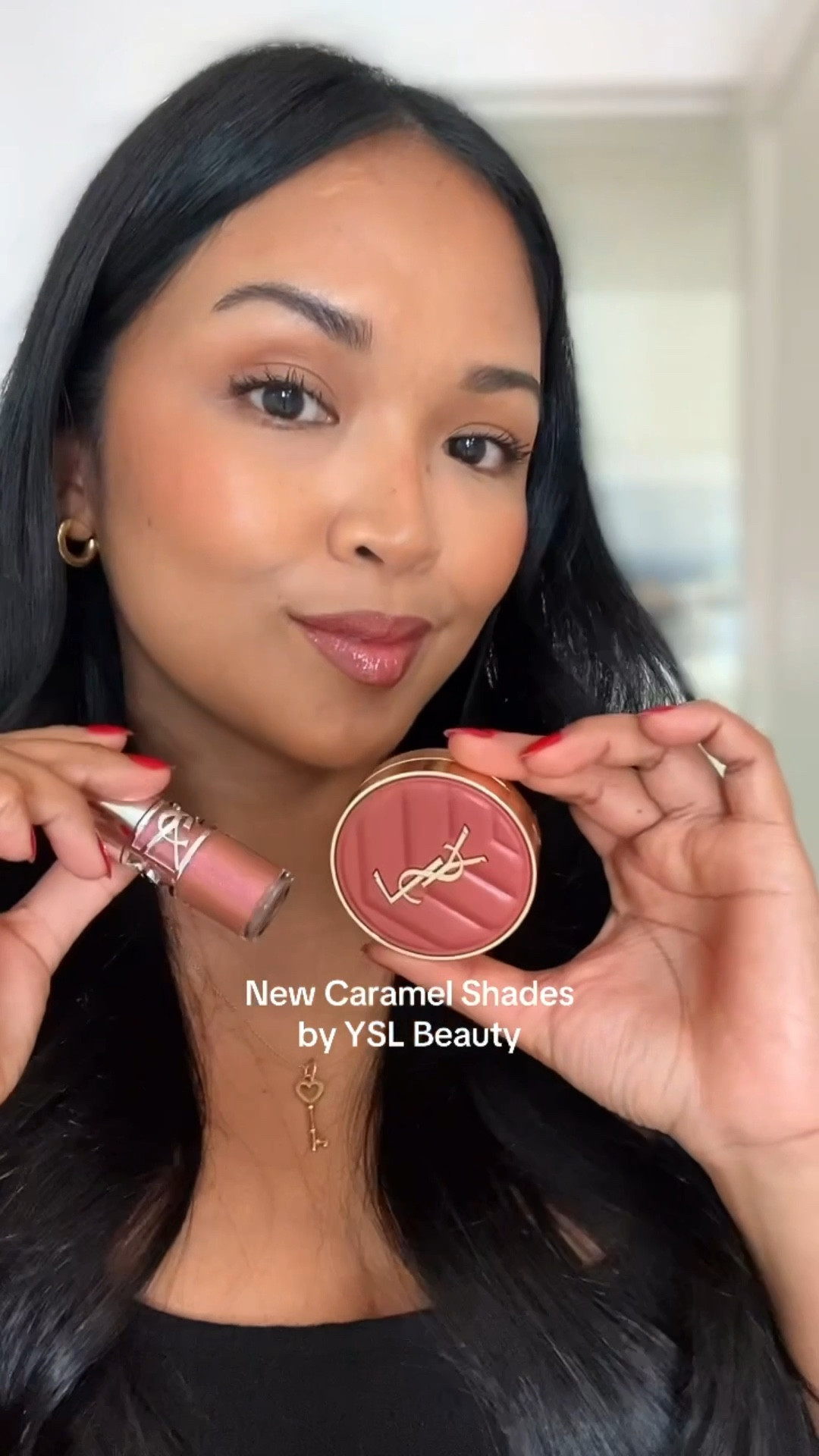 New toasty caramel shades by YSL Beauty: 12 Honeymoon 🤎 #ltkbeauty #yslbeauty #toastymakeup #makemeblush 