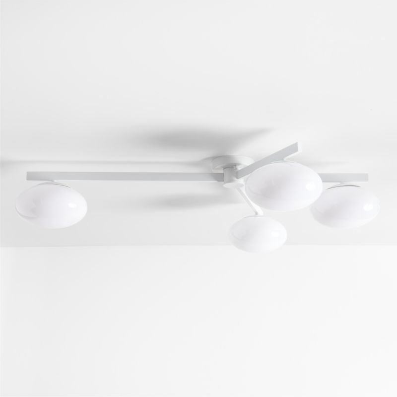 Dreamer Large White 41" Nursery/Kids Flush Mount Ceiling Light by Leanne Ford + Reviews | Crate &... | Crate & Barrel