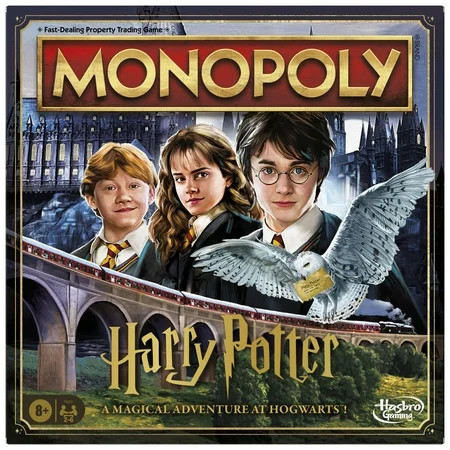 Monopoly Harry Potter Edition Board Game, Family Games for 2 to 6 Players, Holiday Gifts for Kids, Ages 8 and Up | Walmart (US)