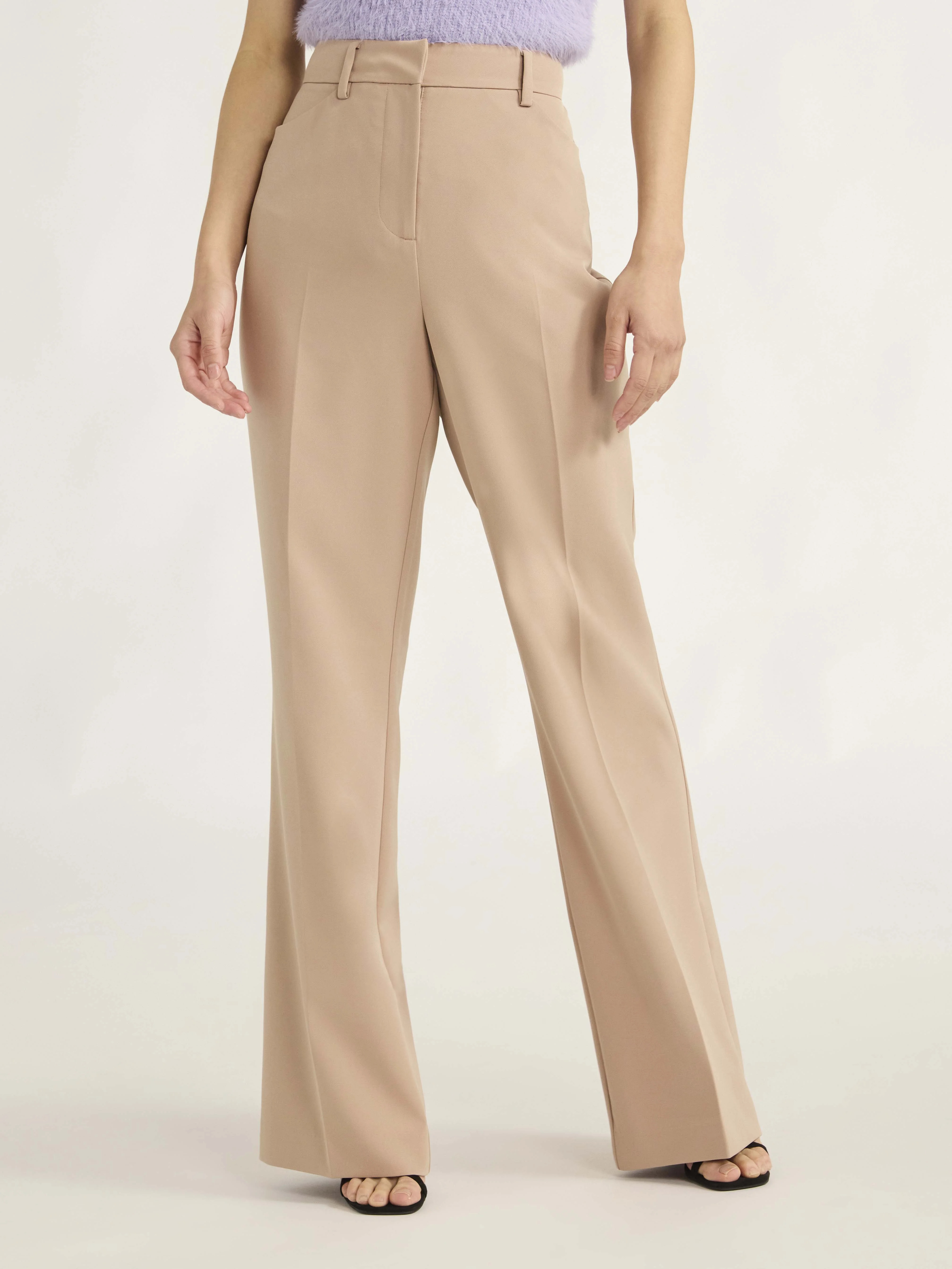 Scoop Women's and Women’s Plus Ultimate Crepe High Rise Bootcut Suit Pants, 32” Inseam, Sizes... | Walmart (US)